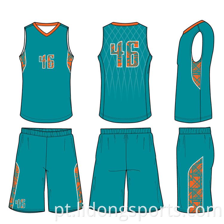 Jersey de basquete design uniforme cor azul de basquete uniforme de basquete Melhor design de camisa de basquete